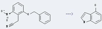 Benzeneacetonitrile,2-nitro-6-(phenylmethoxy)- can be used to get indol-4-ol.